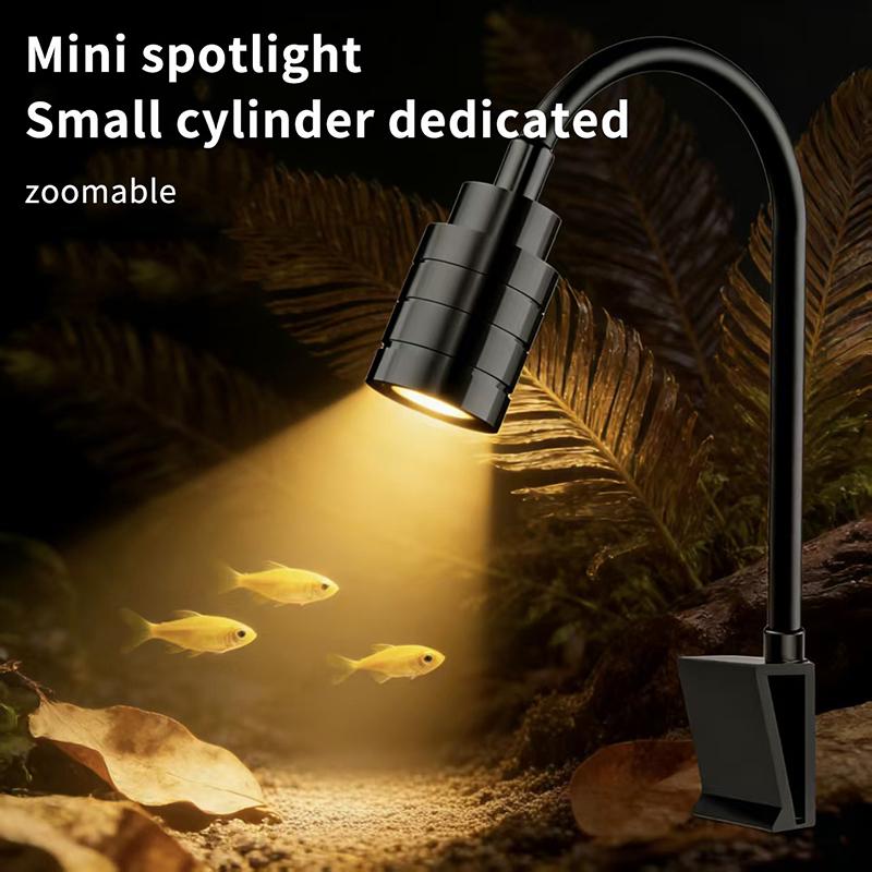 Aquarium Marine Lights - 3W Zuid-Amerikaanse Aquariumspot 3-kleuren LED Aquariumlamp