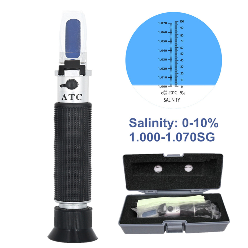 Marine Aquarium Refractometer - Handheld Zoutgehalte Refractometer Zeezout WatermeterConcentratie 1.000-1.070SG