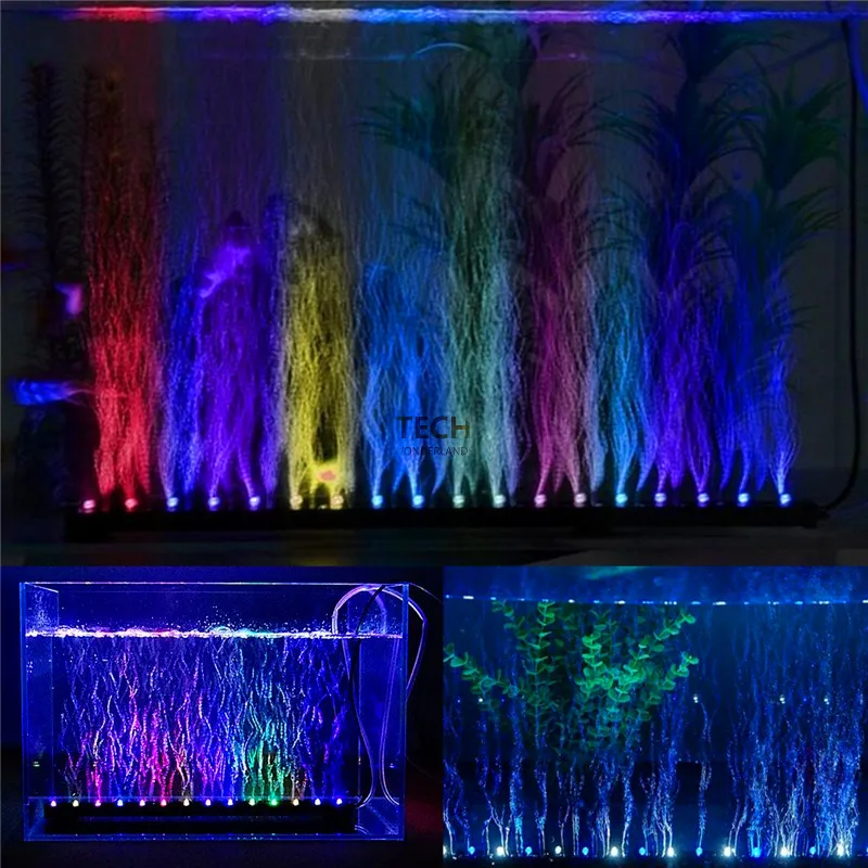 Aquarium Marine Lights - Aquarium Aquarium Onderwater Dompelpompen Luchtbel Kleur