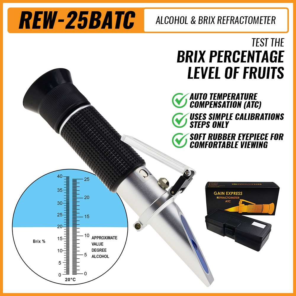 Marine Aquarium Refractometer - Glucosemeter Alcoholmeter Refractometer Met ATC Dubbele