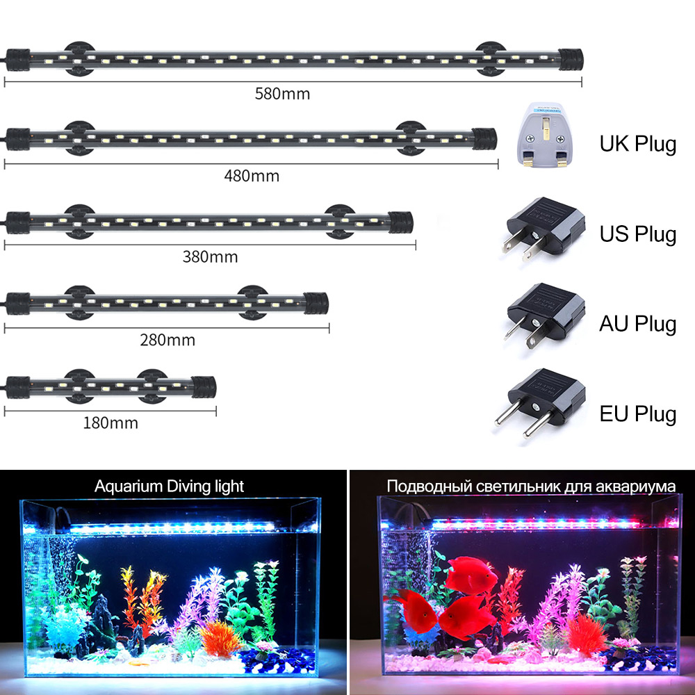 Aquarium Marine Lights - 90-260V Aquarium Licht LED Waterdicht Aquarium