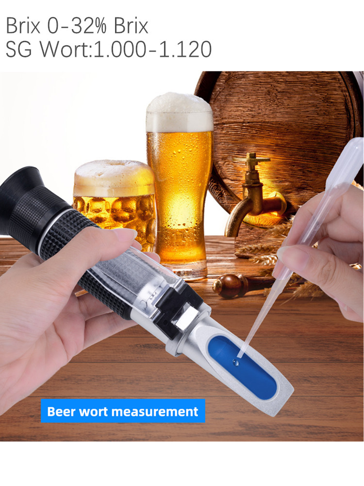 Marine Aquarium Refractometer - Handheld Bier Brix Refractometer Suiker Concentratie