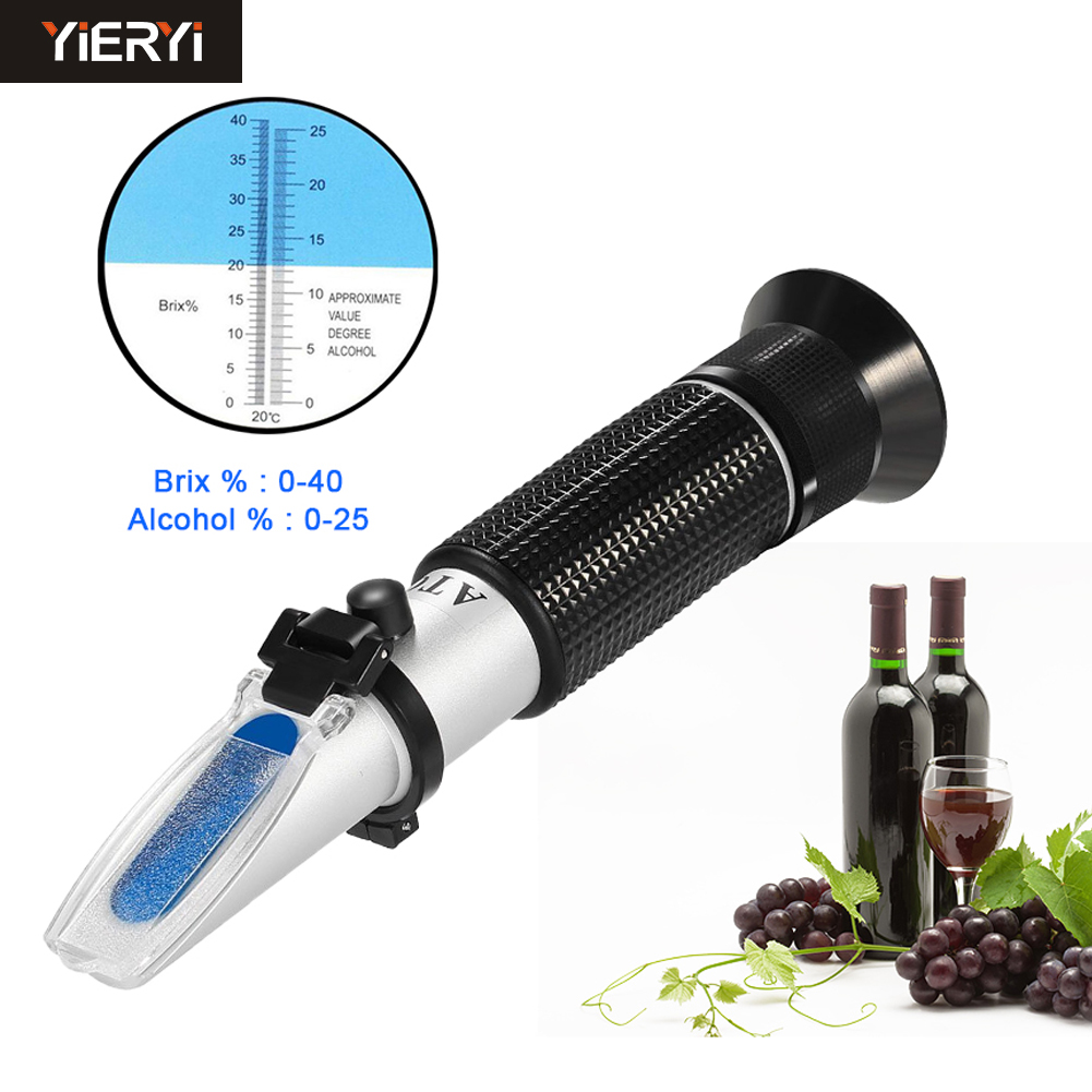 0-40% Brix 0-25% Alcohol Druiv - Marine Aquarium Refractometer recensie en prijs