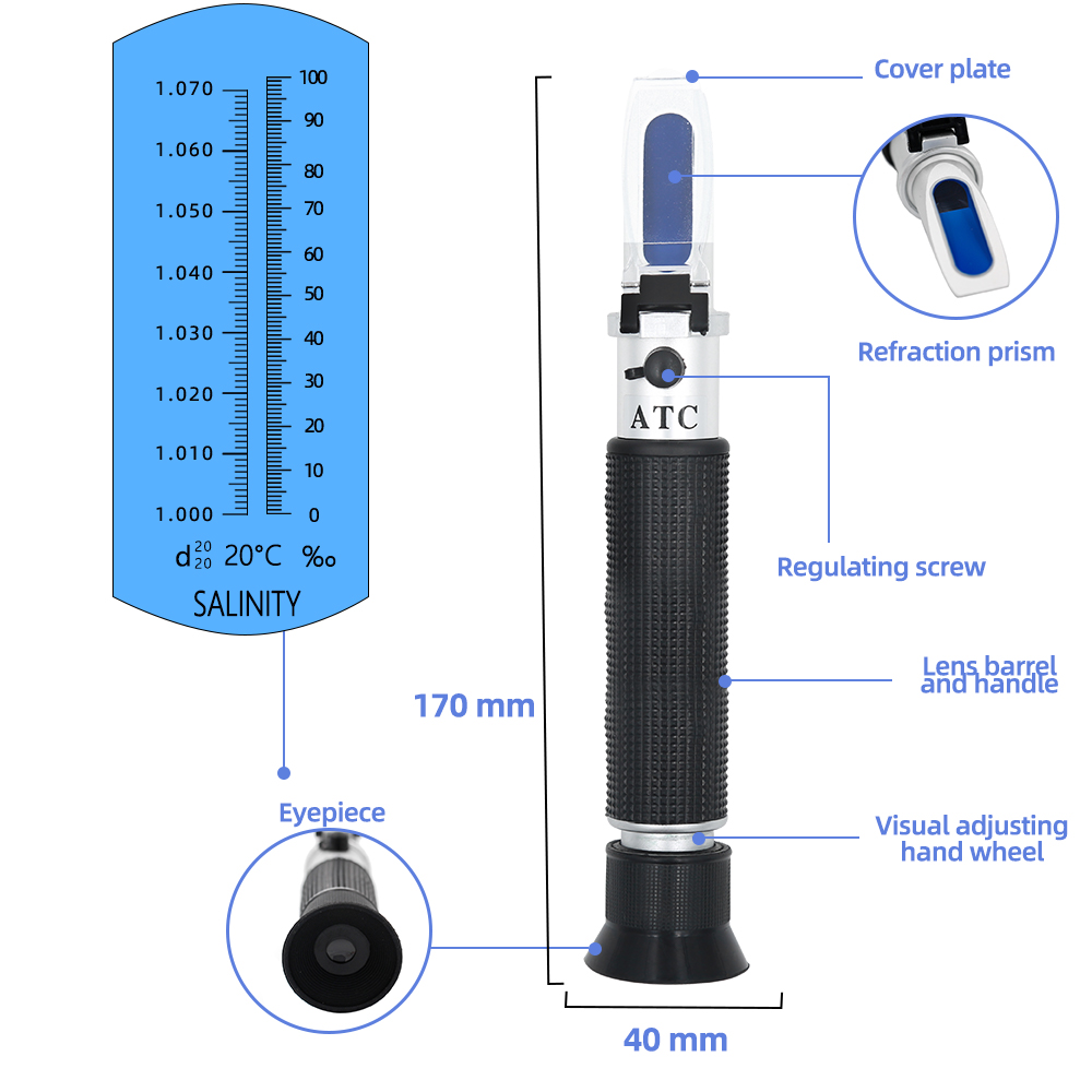 Handheld Zoutgehalte Refractom - Marine Aquarium Refractometer recensie en prijs