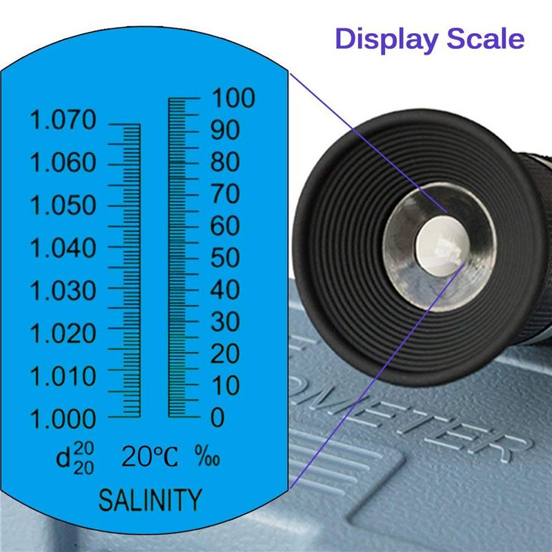 2X Zoutgehalte-refractometer v - Marine Aquarium Refractometer recensie en prijs