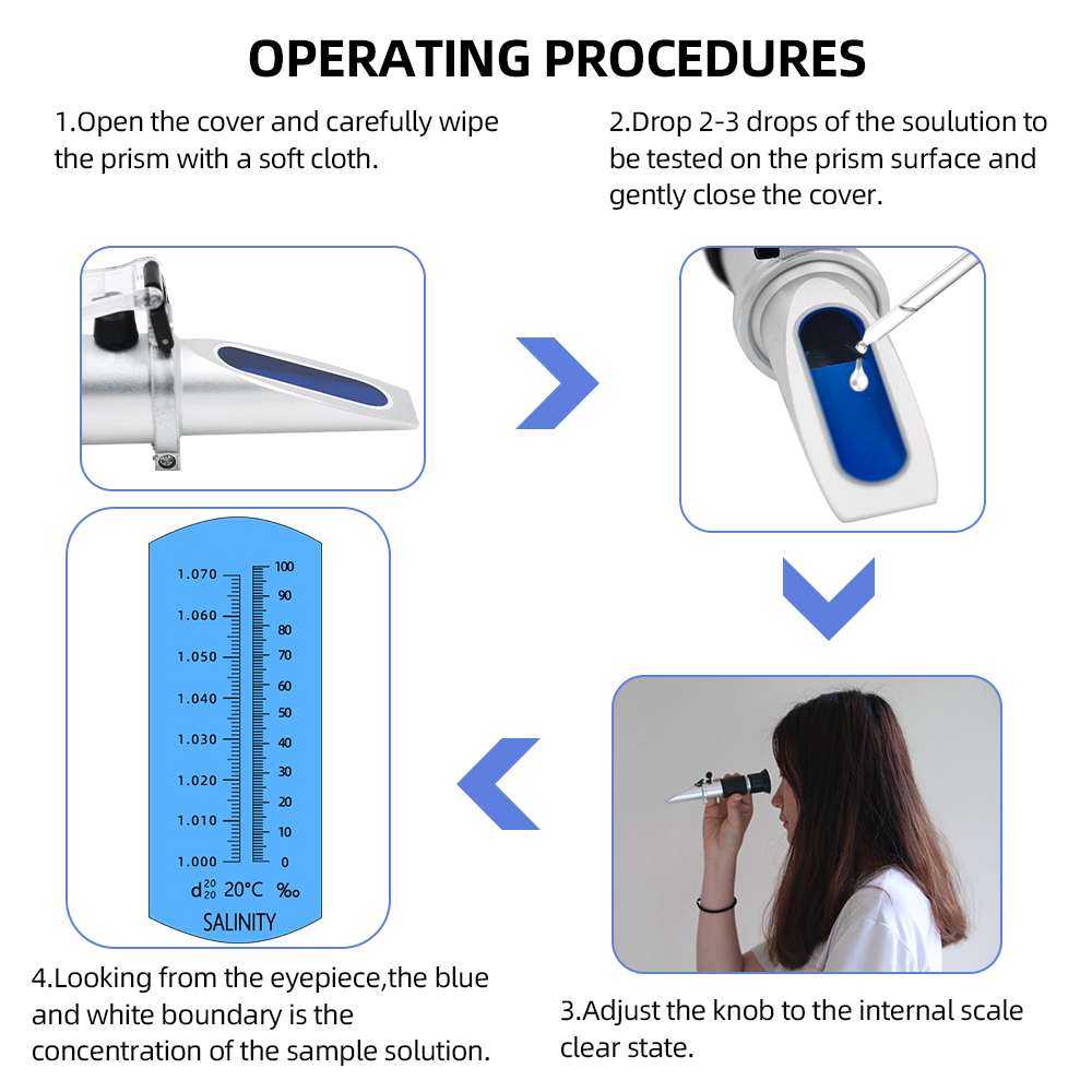 Zoutgehalte Refractometer 0-10 - Marine Aquarium Refractometer recensie en prijs