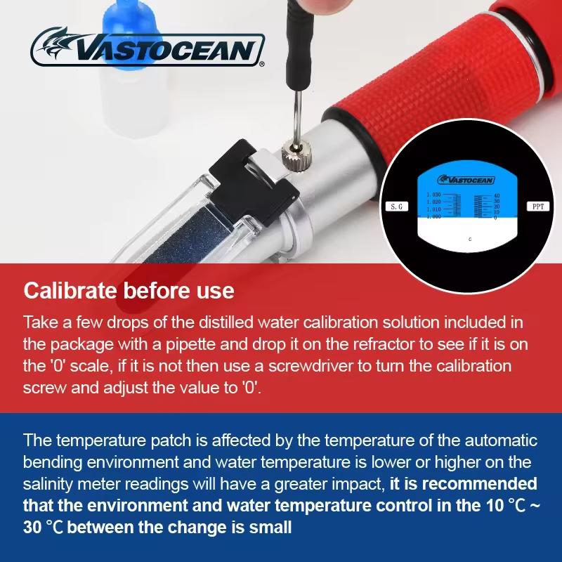 Vastocean zoutwaterrefractomet - Marine Aquarium Refractometer recensie en prijs