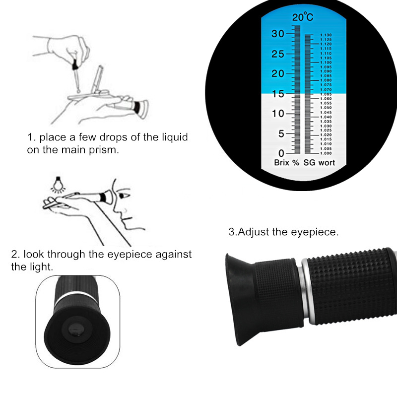 Handheld Bier Brix Refractomet - Marine Aquarium Refractometer recensie en prijs